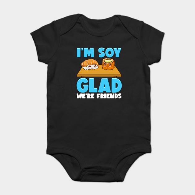 Funny Sushi and Wasabi Friends Pun Gift Baby Bodysuit by creative